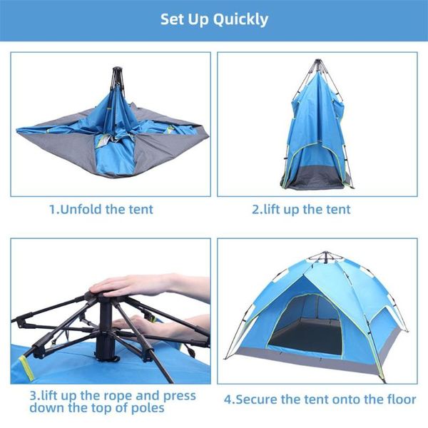 tents and shelters 180t silver tape camping tent 4-side 2-layers double-door hydraulic easy setup sun shelter for 3~4 people family members
tents and shelters 180t silver tape camping tent 4-side 2-layers double-door hydraulic easy setup sun shelter for 3~4 people family members