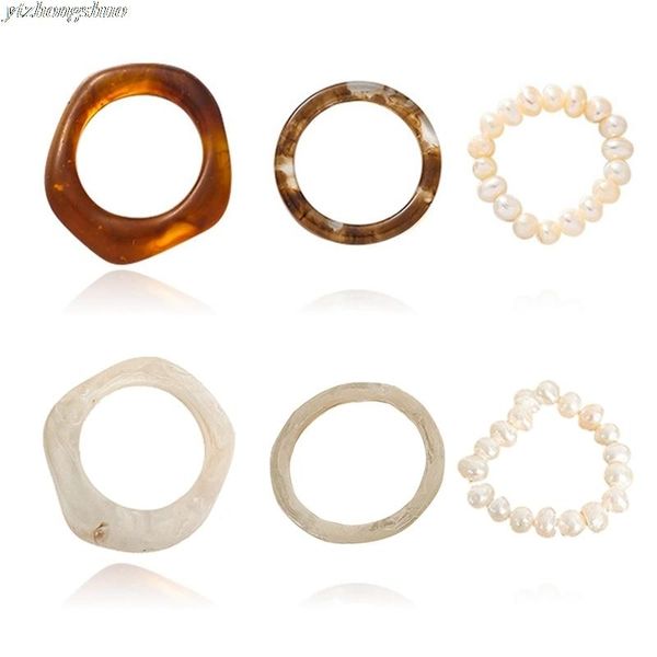 1set retro fashion beige tortoiseshell resin natural pearl finger rings for women girls party jewelry wedding, Slivery;golden 
1set retro fashion beige tortoiseshell resin natural pearl finger rings for women girls party jewelry wedding, Slivery;golden