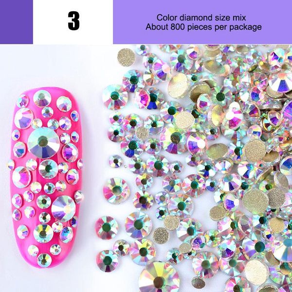 nail art decorations 800 pcs/pack mix sizes nails crystal clear ab non fix flatback rhinestones for 3d decor sana889, Silver;gold
nail art decorations 800 pcs/pack mix sizes nails crystal clear ab non fix flatback rhinestones for 3d decor sana889, Silver;gold