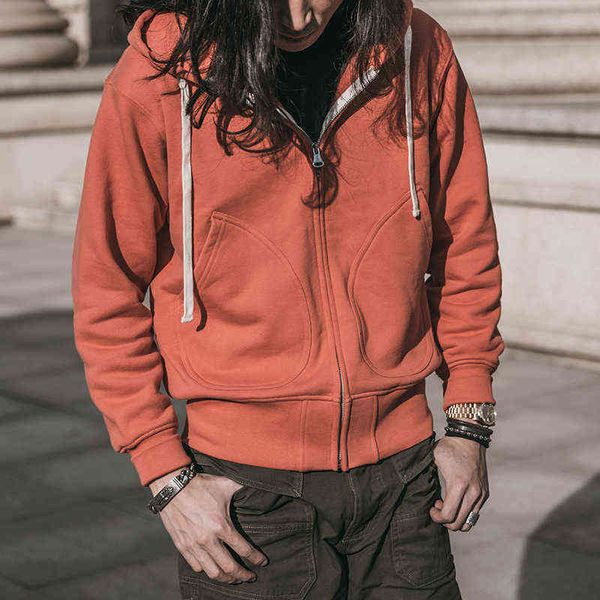non stock 500g heavyweight terry cloth zip hoodie sweatshirt men's cotton solid color sweatshirts drawstring pocket hoodies 211217, Black 
non stock 500g heavyweight terry cloth zip hoodie sweatshirt men's cotton solid color sweatshirts drawstring pocket hoodies 211217, Black