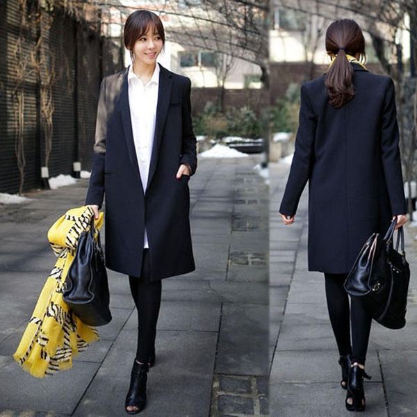 women's winter 2021 spring korean fashion slim long section thin small suit ladies casual female autumn wild suits & blazers, White;black
women's winter 2021 spring korean fashion slim long section thin small suit ladies casual female autumn wild suits & blazers, White;black