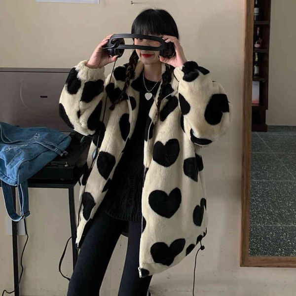women's fur & faux shengpalae cotton-padded jacket winter stand collar large size long sleeve thick love pattern plush coat 5a952 2822, Black
women's fur & faux shengpalae cotton-padded jacket winter stand collar large size long sleeve thick love pattern plush coat 5a952 2822, Black
