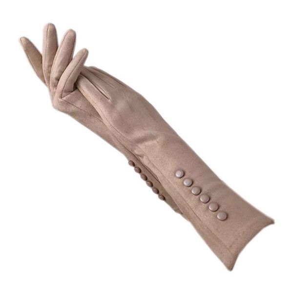 gloves winter ladies gloves suede long 35cm arm fashion touch screen thick black gray beige dark blue brown light gr 211124, Blue;gray
gloves winter ladies gloves suede long 35cm arm fashion touch screen thick black gray beige dark blue brown light gr 211124, Blue;gray