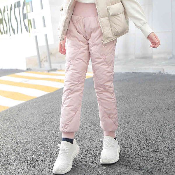 children's jeans winter waist duck down pants for girls pure color teenage outerwear trousers children warm leggings clothes, Blue
children's jeans winter waist duck down pants for girls pure color teenage outerwear trousers children warm leggings clothes, Blue