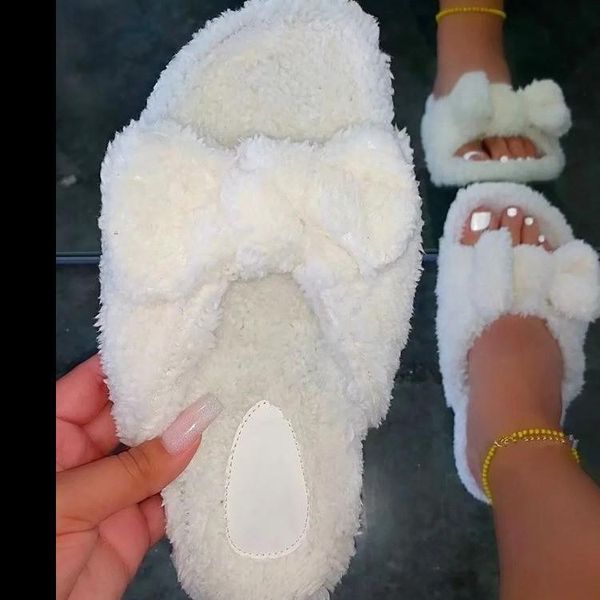 autumn fluffy raccoon faux fur slippers shoes women sandals flat furry slides bowknot sandalias mujer, Black
autumn fluffy raccoon faux fur slippers shoes women sandals flat furry slides bowknot sandalias mujer, Black