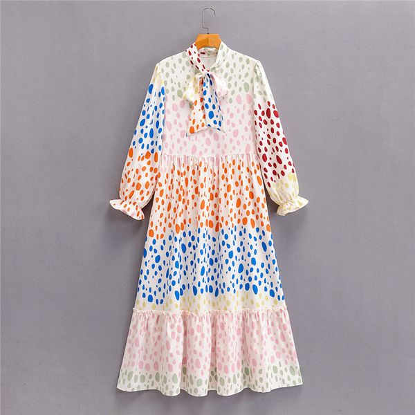 casual dresses women streetwear elegant colorful polka dot print long es autumn fashion lace up turtleneck high waist pleated 75j3, Black;gray
casual dresses women streetwear elegant colorful polka dot print long es autumn fashion lace up turtleneck high waist pleated 75j3, Black;gray