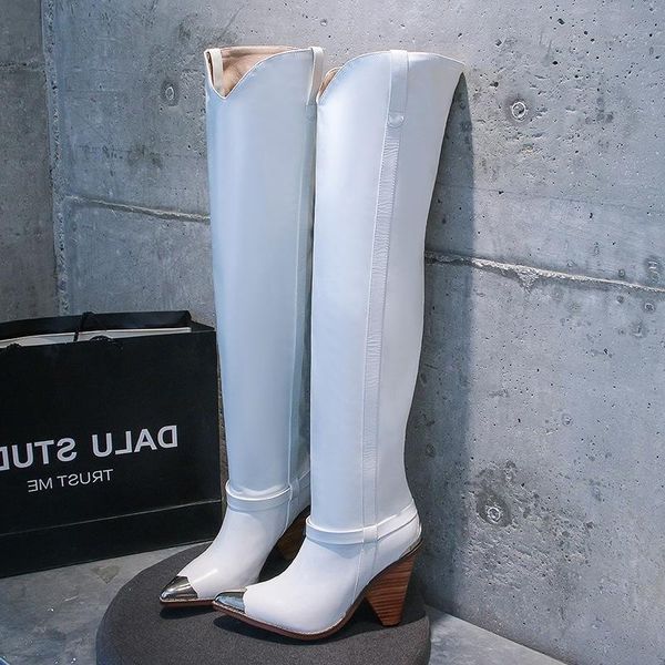 boots autumn and winter special-shaped heel shoes, pointed women's shoes knee boots, children's black white
boots autumn and winter special-shaped heel shoes, pointed women's shoes knee boots, children's black white