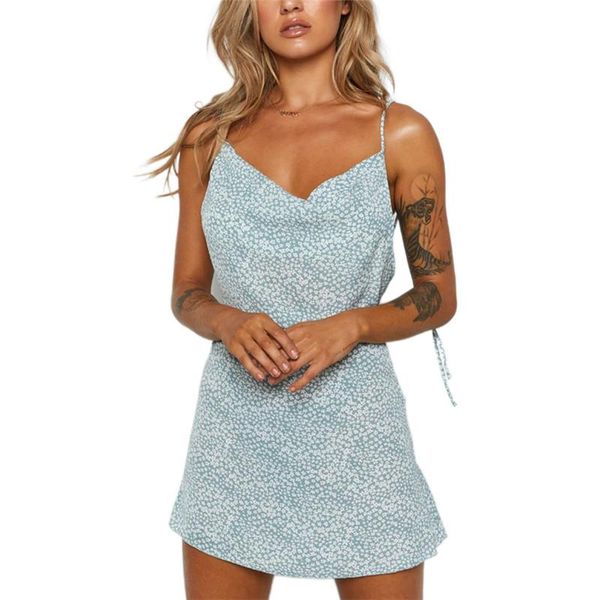 women summer dress v-neck spaghetti strap backless floral print fashion girls holiday mini casual dresses, Black;gray
women summer dress v-neck spaghetti strap backless floral print fashion girls holiday mini casual dresses, Black;gray