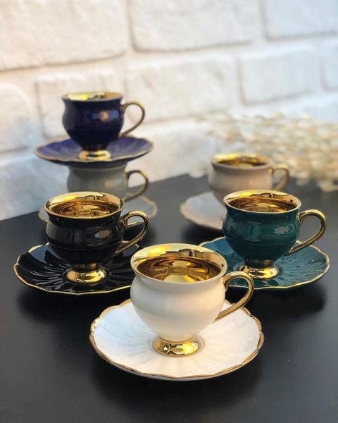 turkish first class porcelain coffee cups and saucers set ceramic mugs for home decoration demistasse &
turkish first class porcelain coffee cups and saucers set ceramic mugs for home decoration demistasse &