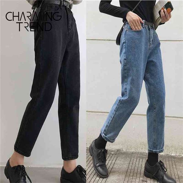 womens jeans pant black korean crop jeans girls students vintage solid long pants fit female high waist denim pants women 210322, Blue
womens jeans pant black korean crop jeans girls students vintage solid long pants fit female high waist denim pants women 210322, Blue