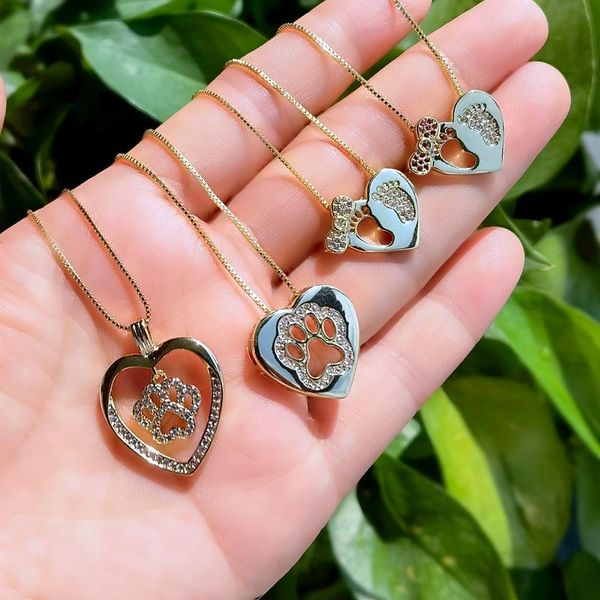 pendant necklaces cute love heart necklace for women gold pet chain dog cat cubic zirconia stone vintage fashion jewelry 2021, Silver
pendant necklaces cute love heart necklace for women gold pet chain dog cat cubic zirconia stone vintage fashion jewelry 2021, Silver