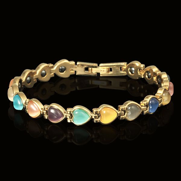 bracelets beaded health care hand jewelry gold-plated selling cat's eye magnet bracelet for men and women, Golden;silver
bracelets beaded health care hand jewelry gold-plated selling cat's eye magnet bracelet for men and women, Golden;silver