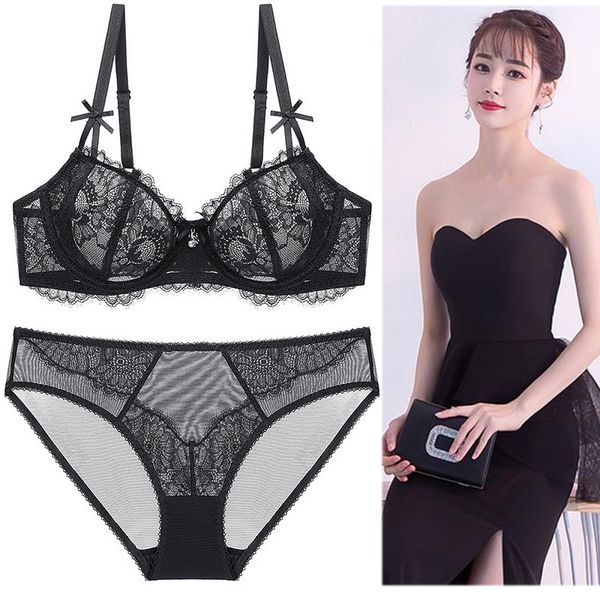59% off factory outlet store 93# no sponge underwear women's ultra thin full transparent bra lace suit large, Red;black 
59% off factory outlet store 93# no sponge underwear women's ultra thin full transparent bra lace suit large, Red;black