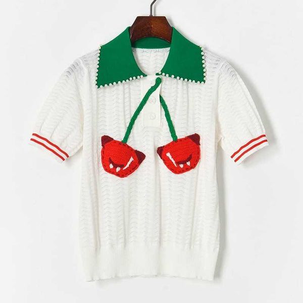 chic cherry design beading thin knit pullover women elegant all-match woman sweet fresh hit color summer thin sweaters 210525, White;black
chic cherry design beading thin knit pullover women elegant all-match woman sweet fresh hit color summer thin sweaters 210525, White;black