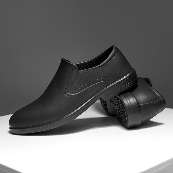kitchen work shoes slip on waterproof oil-proof chef shoes dining-room resistant antiskid kitchen shoes size 39-44, Black
kitchen work shoes slip on waterproof oil-proof chef shoes dining-room resistant antiskid kitchen shoes size 39-44, Black