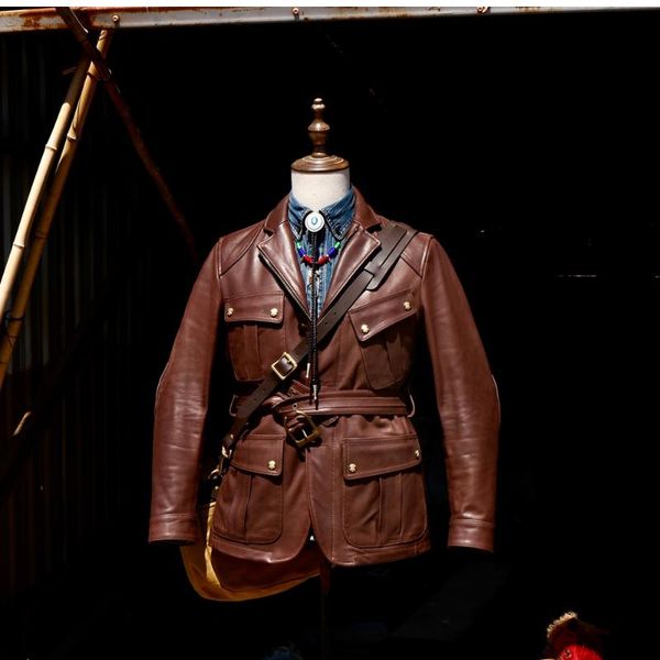 men's leather & faux cdj-70 cidu super army m65 outerwear genuine italian cow & deer skin long coat safari jacket, Black
men's leather & faux cdj-70 cidu super army m65 outerwear genuine italian cow & deer skin long coat safari jacket, Black