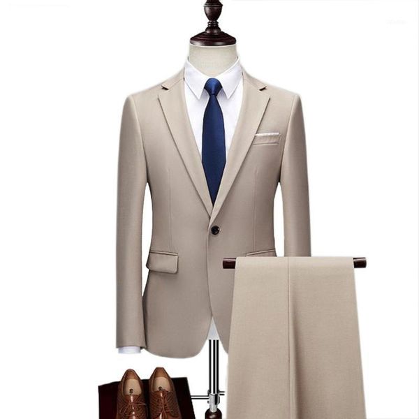 men's suits & blazers formal business suit 2 pieces slim fit notch lapel tuxedos groomsmen one button 2021 (blazer+pants), White;black
men's suits & blazers formal business suit 2 pieces slim fit notch lapel tuxedos groomsmen one button 2021 (blazer+pants), White;black