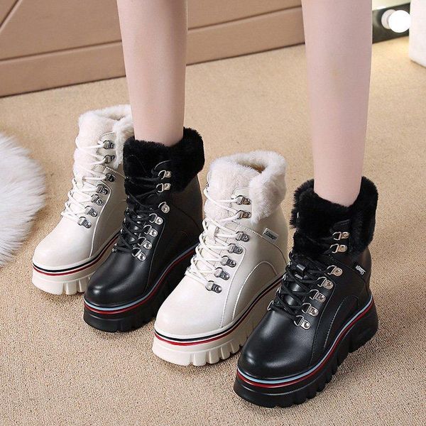 boots winter women platform ankle wedge heels 10cm booties chunky sneakers cotton female thick plush warm snow 2021, Black
boots winter women platform ankle wedge heels 10cm booties chunky sneakers cotton female thick plush warm snow 2021, Black
