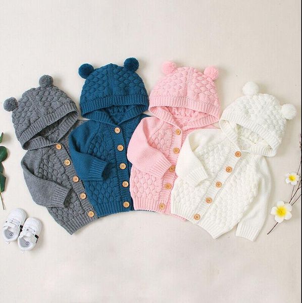 pullover baby autumn winter clothing infant girls boys warm coat 3d ears hooded sweaters ball knitted jacket outwears, Blue
pullover baby autumn winter clothing infant girls boys warm coat 3d ears hooded sweaters ball knitted jacket outwears, Blue