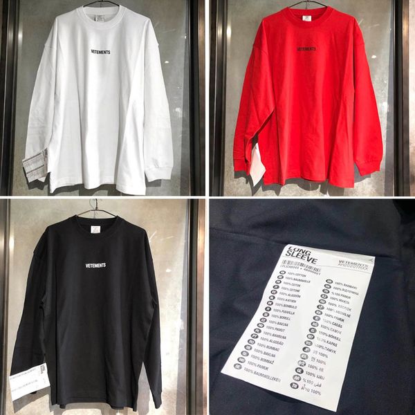 vetements t shirt men women loog sleeve big tag embroidery vtm tees loose casual hip hop cotton vetements t-shirts c0325, White;black
vetements t shirt men women loog sleeve big tag embroidery vtm tees loose casual hip hop cotton vetements t-shirts c0325, White;black