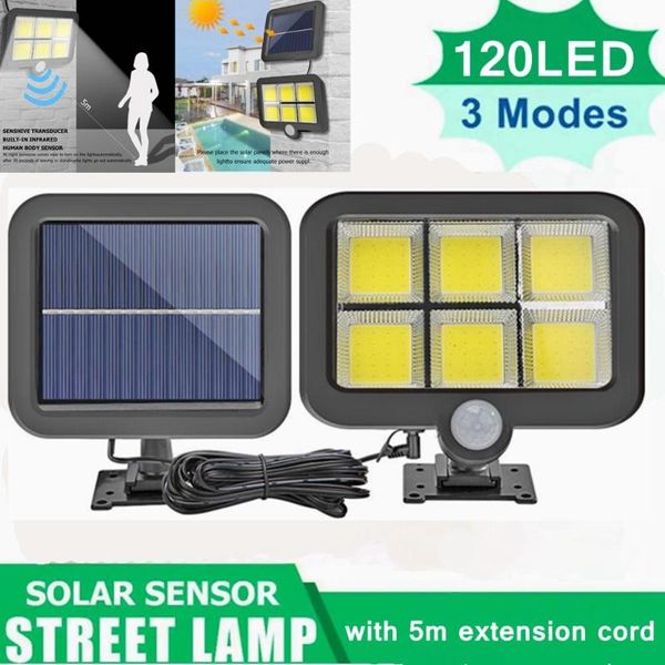 solar lamps 3 mode 120led light outdoors ip65 waterproof motion sensor sunlight wall lamp street security lights for garden decoration
solar lamps 3 mode 120led light outdoors ip65 waterproof motion sensor sunlight wall lamp street security lights for garden decoration