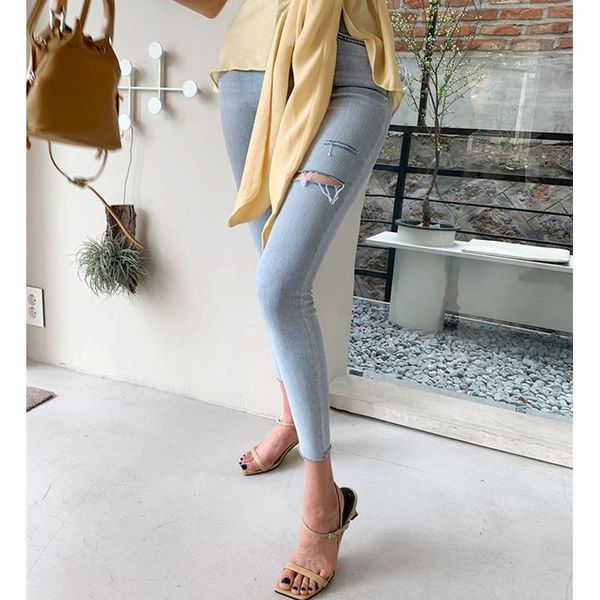 women's jeans jujuland woman high street skinny blue casual hole ins good quality pencil pants 7565
women's jeans jujuland woman high street skinny blue casual hole ins good quality pencil pants 7565