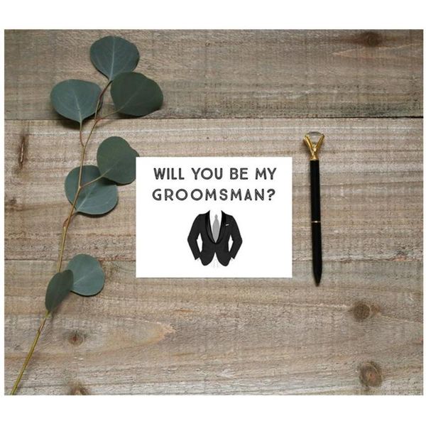 greeting cards will you be my groomsman gift custom card wedding ring bearer suit and tie
greeting cards will you be my groomsman gift custom card wedding ring bearer suit and tie