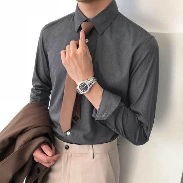 men's casual shirts 2021 men spring solid color dress business formal social shirt male slim fit long sleeve blouse homme o286, White;black
men's casual shirts 2021 men spring solid color dress business formal social shirt male slim fit long sleeve blouse homme o286, White;black