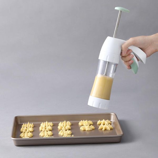 baking moulds cookie press gun with 12 stencil discs multifunctional kitchen tool kit for diy maker
baking moulds cookie press gun with 12 stencil discs multifunctional kitchen tool kit for diy maker