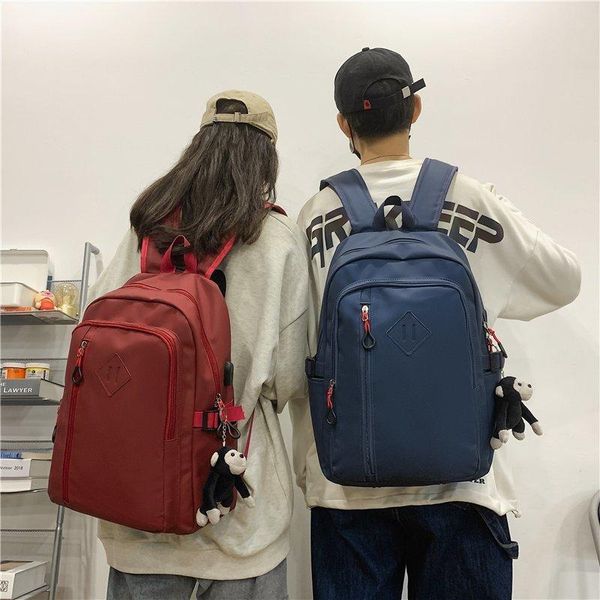 backpack pure color business 2021 fashion waterproof nylon lapschool bag trendy soft zipper travel sac
backpack pure color business 2021 fashion waterproof nylon lapschool bag trendy soft zipper travel sac