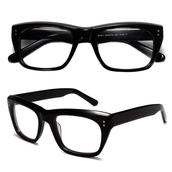 fashion sunglasses frames retro square full rim acetate size 53-20-145 computer optical glasses, Black
fashion sunglasses frames retro square full rim acetate size 53-20-145 computer optical glasses, Black