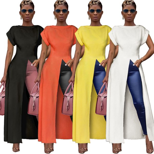 casual high split long dress women o ne short sleeve party dress elegant office fashion summer clothes goth sun dresses 2021by, Black;white
casual high split long dress women o ne short sleeve party dress elegant office fashion summer clothes goth sun dresses 2021by, Black;white