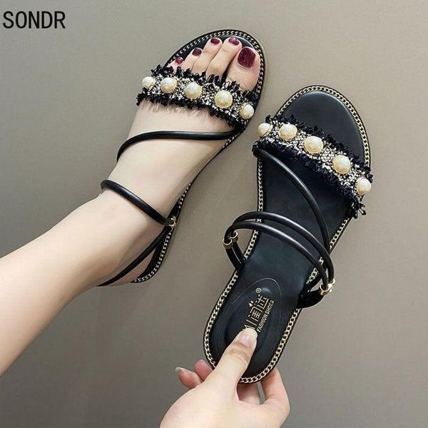 sandals summer open toe flat shoes woman non slid breathable soft for women female 2021, Black
sandals summer open toe flat shoes woman non slid breathable soft for women female 2021, Black