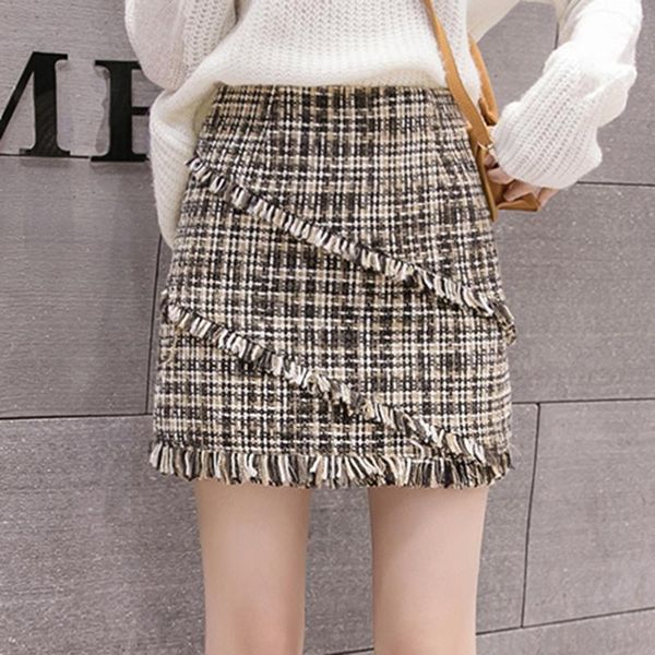 skirts women high waist plaid skirt korean style tassel zip mini a line autumn winter tweed faldas mujer moda 2021, Black
skirts women high waist plaid skirt korean style tassel zip mini a line autumn winter tweed faldas mujer moda 2021, Black