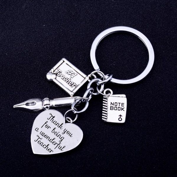 keychains engraved words thank you for being a wonderful teacher keyrings pen notebook pendant keychain teachers thanksgiving gift, Silver
keychains engraved words thank you for being a wonderful teacher keyrings pen notebook pendant keychain teachers thanksgiving gift, Silver