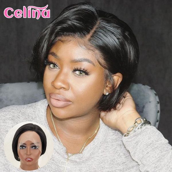 straight bob pixie cut wig part lace human hair wigs short brazilian 150% density for black women, Black;brown
straight bob pixie cut wig part lace human hair wigs short brazilian 150% density for black women, Black;brown