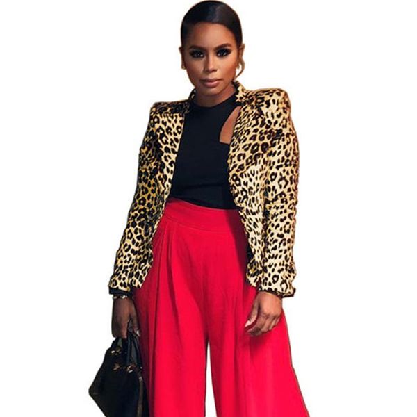 women's suits & blazers women leopard print thin slim blazer jackets notched office lady business outerwear ladies elegant coat femini, White;black 
women's suits & blazers women leopard print thin slim blazer jackets notched office lady business outerwear ladies elegant coat femini, White;black