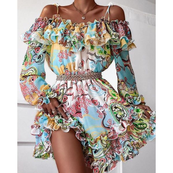 casual dresses 2021 ladies fashion street temperament vacation wind a word shoulder fork print dress, Black;gray
casual dresses 2021 ladies fashion street temperament vacation wind a word shoulder fork print dress, Black;gray