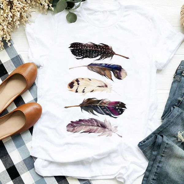 women lady cartoon feather cute printing fashion 90s trend print tshirt shirt clothes graphic female t tee womens t-shirt x0527, White
women lady cartoon feather cute printing fashion 90s trend print tshirt shirt clothes graphic female t tee womens t-shirt x0527, White