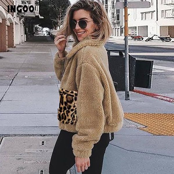 women's jackets ingoo 2021 leopard pocket women coat casual long sleeve patchwork turn-down neck zipper warm open stitch winter teddy f, Black;brown
women's jackets ingoo 2021 leopard pocket women coat casual long sleeve patchwork turn-down neck zipper warm open stitch winter teddy f, Black;brown