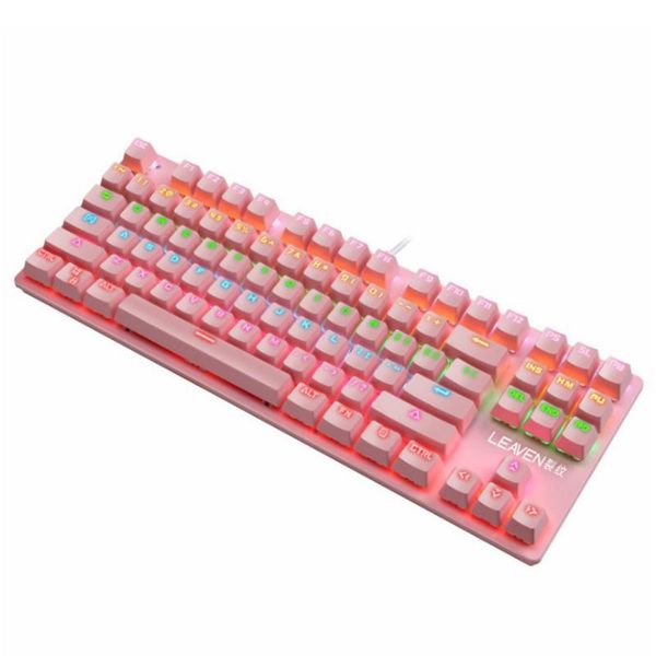 keys gaming mechanical keyboard waterproof dustproof gamer for win xp /7/8/10 mac above 10.2 - pink (blue switch) keyboards
keys gaming mechanical keyboard waterproof dustproof gamer for win xp /7/8/10 mac above 10.2 - pink (blue switch) keyboards