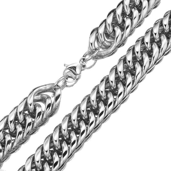 huge heavy mens 22mm stainless steel silver color curb cuban link chain necklace or bracelet 7-40" chains
huge heavy mens 22mm stainless steel silver color curb cuban link chain necklace or bracelet 7-40" chains