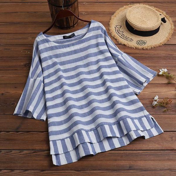 blouses 2021 striped summer tee shirts women's blouse female patchwork o neck casual blusas lady short sleeve chemise plus size, White
blouses 2021 striped summer tee shirts women's blouse female patchwork o neck casual blusas lady short sleeve chemise plus size, White