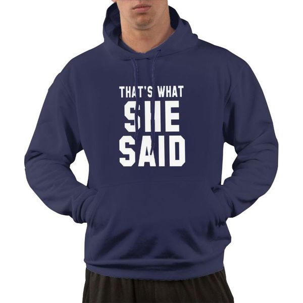 men's hoodies & sweatshirts that's what she said hoodie custom pullover sweatshirt classic hoody hooded navy, Black
men's hoodies & sweatshirts that's what she said hoodie custom pullover sweatshirt classic hoody hooded navy, Black