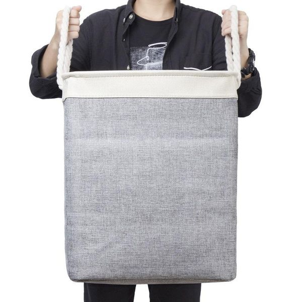 cotton linen laundry basket square folding home organizer storage bucket with handles 42*31*50cm & organization
cotton linen laundry basket square folding home organizer storage bucket with handles 42*31*50cm & organization