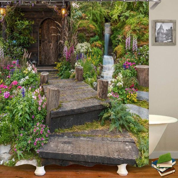 shower curtains garden flowers rural landscape fabric curtain bathroom idyllic scenery waterproof bath screen with 12 hooks
shower curtains garden flowers rural landscape fabric curtain bathroom idyllic scenery waterproof bath screen with 12 hooks