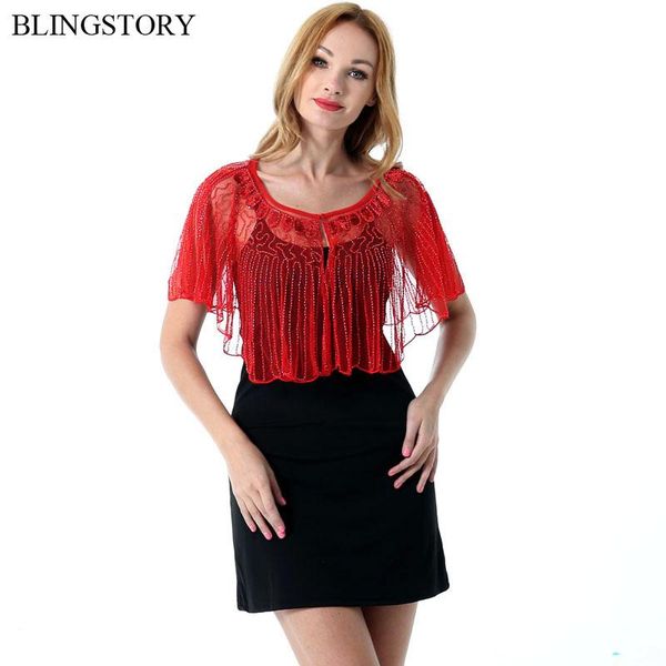 women's jackets vintage perspective shawl jacket women embroidery floral batwing sleeve lace sequin shrug for party chaqueta mujer, Black;brown
women's jackets vintage perspective shawl jacket women embroidery floral batwing sleeve lace sequin shrug for party chaqueta mujer, Black;brown