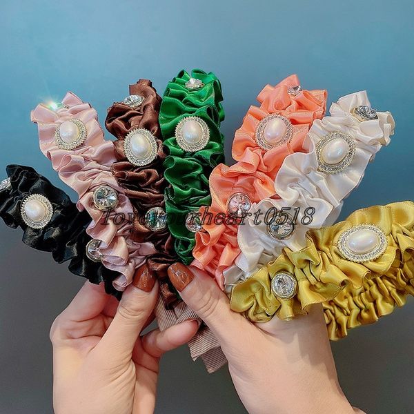 2021 rhinestone headbands pearl fold bezel hairband women clips hair accessories girls headband opaska do wlosow bandeau femme diademas, Silver
2021 rhinestone headbands pearl fold bezel hairband women clips hair accessories girls headband opaska do wlosow bandeau femme diademas, Silver