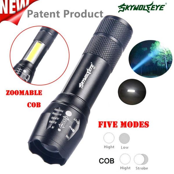 skywolfeye outdoor mini cob aluminum xpe 4modes zoomable light home travel adventure lighting #3j19 flashlights torches
skywolfeye outdoor mini cob aluminum xpe 4modes zoomable light home travel adventure lighting #3j19 flashlights torches