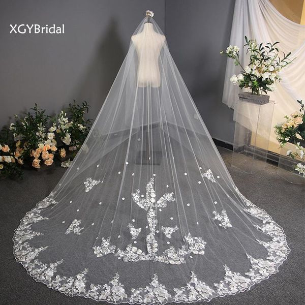 bridal veils long chapel tails wedding korean pure white polyester appliqued lace eage for marriage arrival accessories, Black
bridal veils long chapel tails wedding korean pure white polyester appliqued lace eage for marriage arrival accessories, Black
